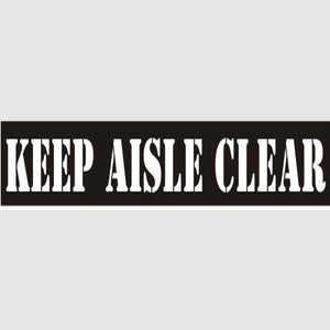 Keep Aisle Clear Stencil - 12421