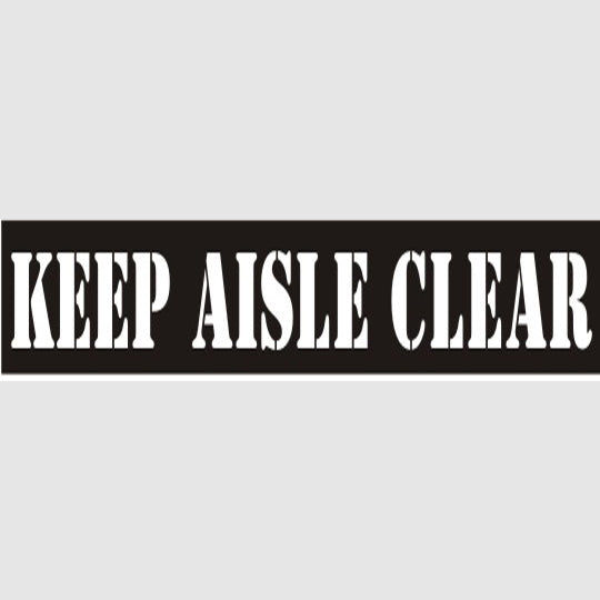 Keep Aisle Clear Stencil - 12421