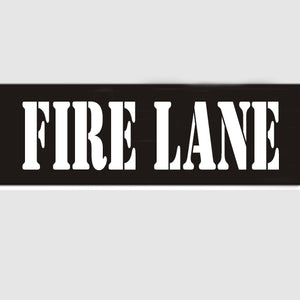 Fire Lane Large Stencil - 12432