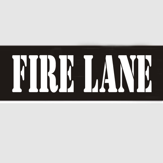 Fire Lane Large Stencil - 12432