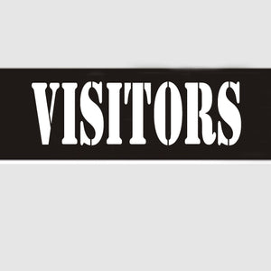 Visitors Large Stencil - 12435