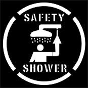 Safety Shower Stencil - 12443