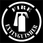 Fire Extinguisher Stencil - 12444