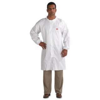 DISPOSABLE LAB COAT WITHZIP 4440-XL WHITE