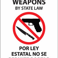 Concealed Weapons Biling Decal, 7x5 2-PK