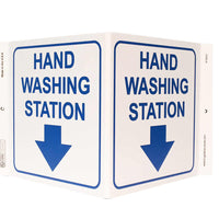 Sign, Hand Washing Station, V Style Sign