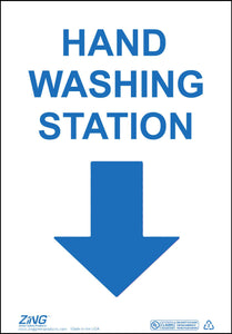 Sign, Hand Washing Station, 14x10 Plastic
