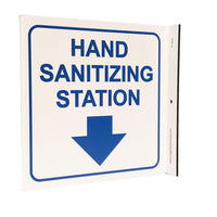 Sign, Hand Sanitizing Station, L Style Sign