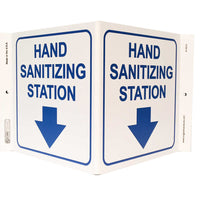 Sign, Hand Sanitizing Station, V Style Sign