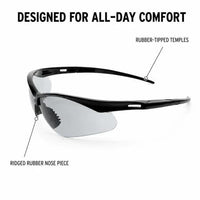 Z-Force 20-200 Wraparound Lens Non-Slip Nose Piece Safety Glasses