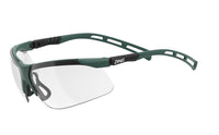 Z-Force 20-210 Eco Adjustable Temples and Nose Piece Safety Glasses - Frame: Green - Lens: Clear - Lens Coating: Standard Anti-Fog
