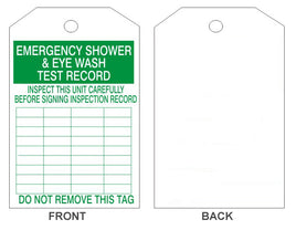 Emergency Shower & Eye Wash Tags