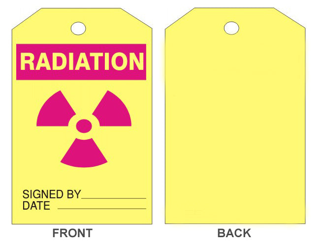 Radiation - Signed By - Date Safety Tags | 202