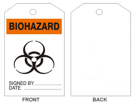 Biohazard Accident Prevention Safety Tag | 203