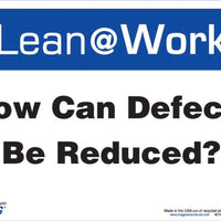 LEAN SIGN, CAN DEFECTS BE REDUCED