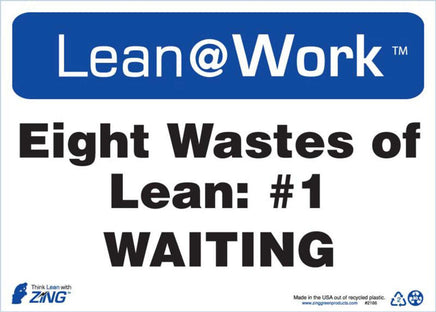 LEAN SIGN, EIGHT WASTES WAITING