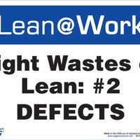LEAN SIGN, EIGHT WASTES DEFECTS