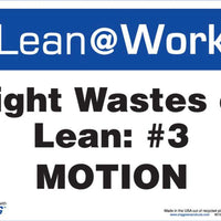 LEAN SIGN, EIGHT WASTES MOTION