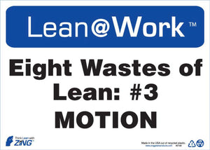 LEAN SIGN, EIGHT WASTES MOTION