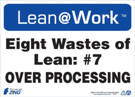 LEAN SIGN, EIGHT WASTES OVER PROCESS
