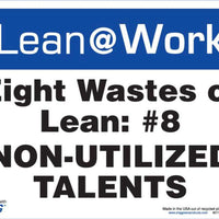 LEAN SIGN, EIGHT WASTES TALENT