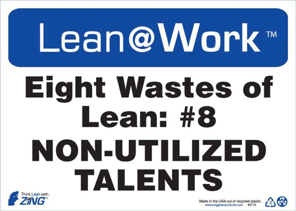 LEAN SIGN, EIGHT WASTES TALENT