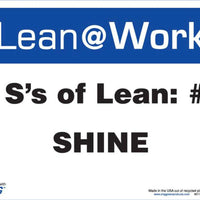 LEAN SIGN, SIX Ss LEAN SHINE