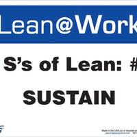 LEAN SIGN, SIX Ss LEAN SUSTAIN