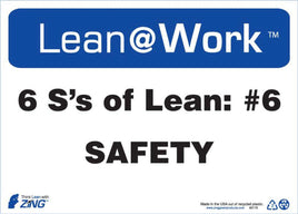 LEAN SIGN, SIX Ss LEAN SAFETY