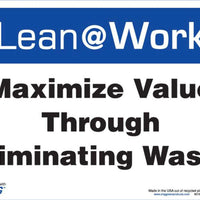 LEAN SIGN, ELIMINATING WASTE
