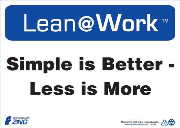 LEAN SIGN, SIMPLE IS BETTER