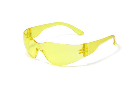 Z-Force 20-100 Series Lightweight Safety Glasses - Frame: Amber - Lens: Amber - Lens Coating: Hardcoat/Anti-Scratch