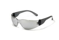 Z-Force 20-100 Series Lightweight Safety Glasses - Frame: Black - Lens: Silver Mirror - Lens Coating: Hardcoat/Anti-Scratch
