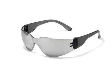 Z-Force 20-100 Series Lightweight Safety Glasses - Frame: Black - Lens: Silver Mirror - Lens Coating: Hardcoat/Anti-Scratch