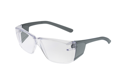 Z-Force 20-105 Eco-Friendly Lightweight Safety Glasses - Side Shields - Frame: Gray - Lens: Clear - Lens Coating: Hardcoat/Anti-Scratch