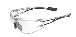 Z-Force 20-110 Series Wraparound Lens Dielectric Safety Glasses - Frame: Black/Clear - Lens: Clear - Lens Coating: Hydr-X  Anti-Fog