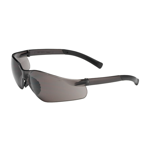 RIMLESS GLASSES BLCK TEMPLE GRY LENS ANTISCRATCH