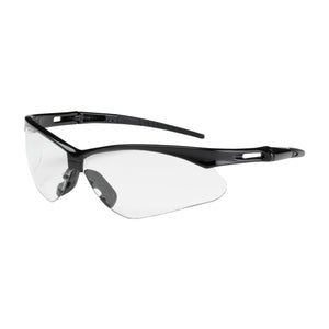 Semi-Rimless Safety Glasses with Black Frame