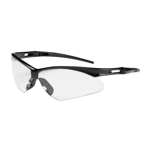 Semi-Rimless Safety Glasses with Black Frame