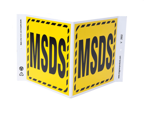 Safety Sign, MSDS V