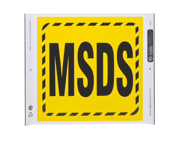 Safety Sign, MSDS Corner
