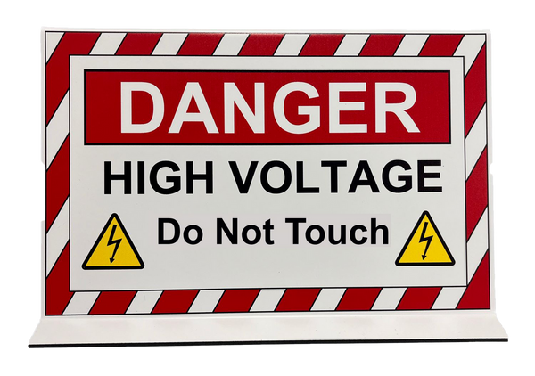 Electric Hybrid Vehicle Projecting Sign, High Voltage - 2649