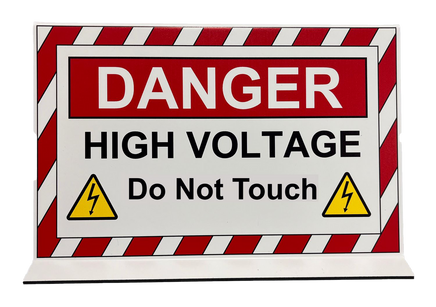 Electric Hybrid Vehicle Projecting Sign, High Voltage - 2649