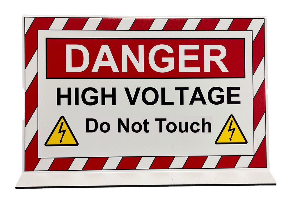 Electric Hybrid Vehicle Projecting Sign, High Voltage - 2649