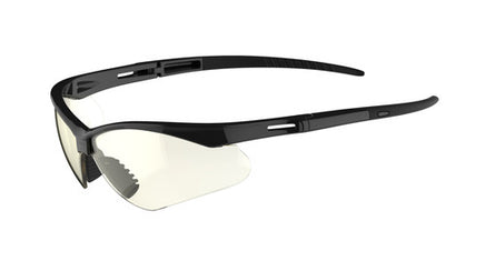Z-Force 20-200 Wraparound Lens Non-Slip Nose Piece Safety Glasses - Frame: Black - Lens: Indoor/Outdoor - Lens Coating: Hardcoat/Anti-Scratch