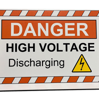 Electric Hybrid Vehicle Projecting Sign, High Voltage - Discharging - 2650