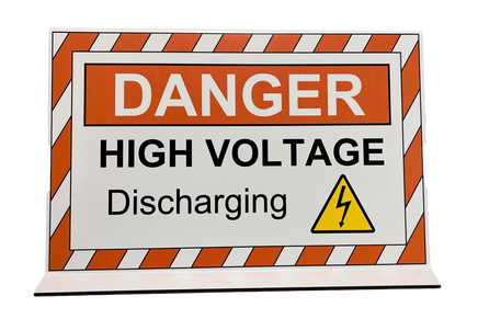 Electric Hybrid Vehicle Projecting Sign, High Voltage - Discharging - 2650