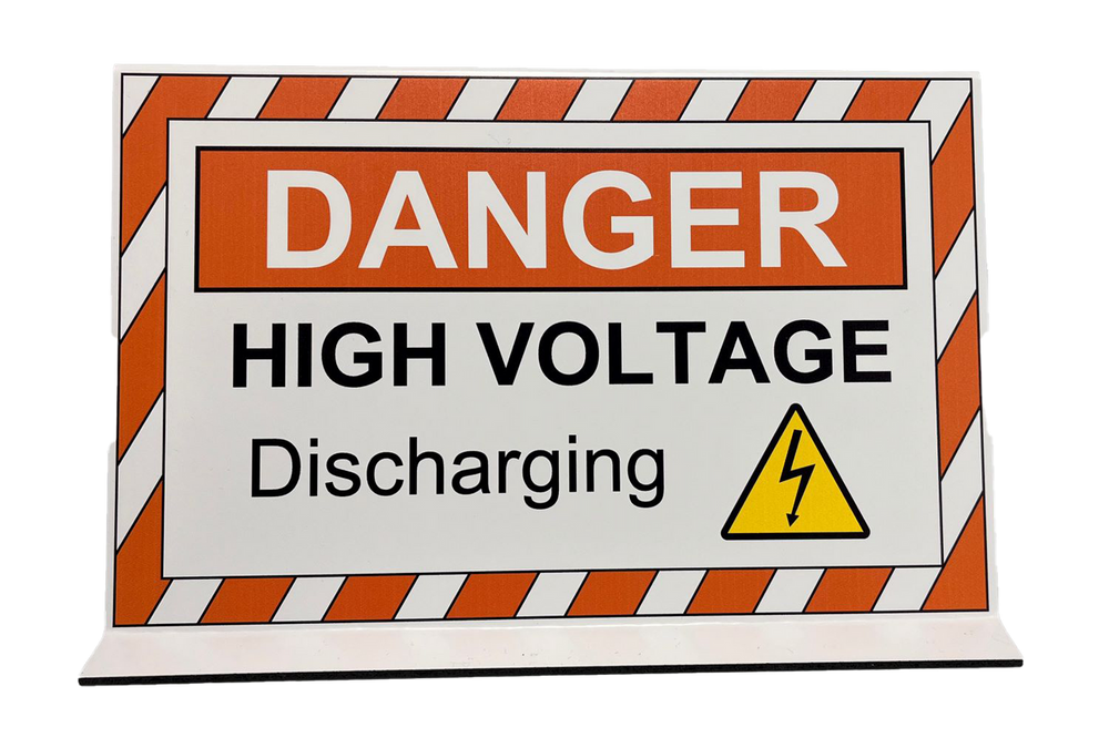 Electric Hybrid Vehicle Projecting Sign, High Voltage - Discharging - 2650