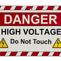 Electric Hybrid Vehicle Maintenance Signs – Window Mount: HIGH VOLTAGE - 2654