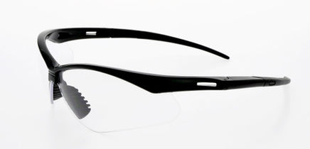 Z-Force 20-200 Eco Wraparound Lens Non-Slip Nose Piece Safety Glasses - Frame: Black - Lens: Clear - Lens Coating: Hardcoat/Anti-Scratch